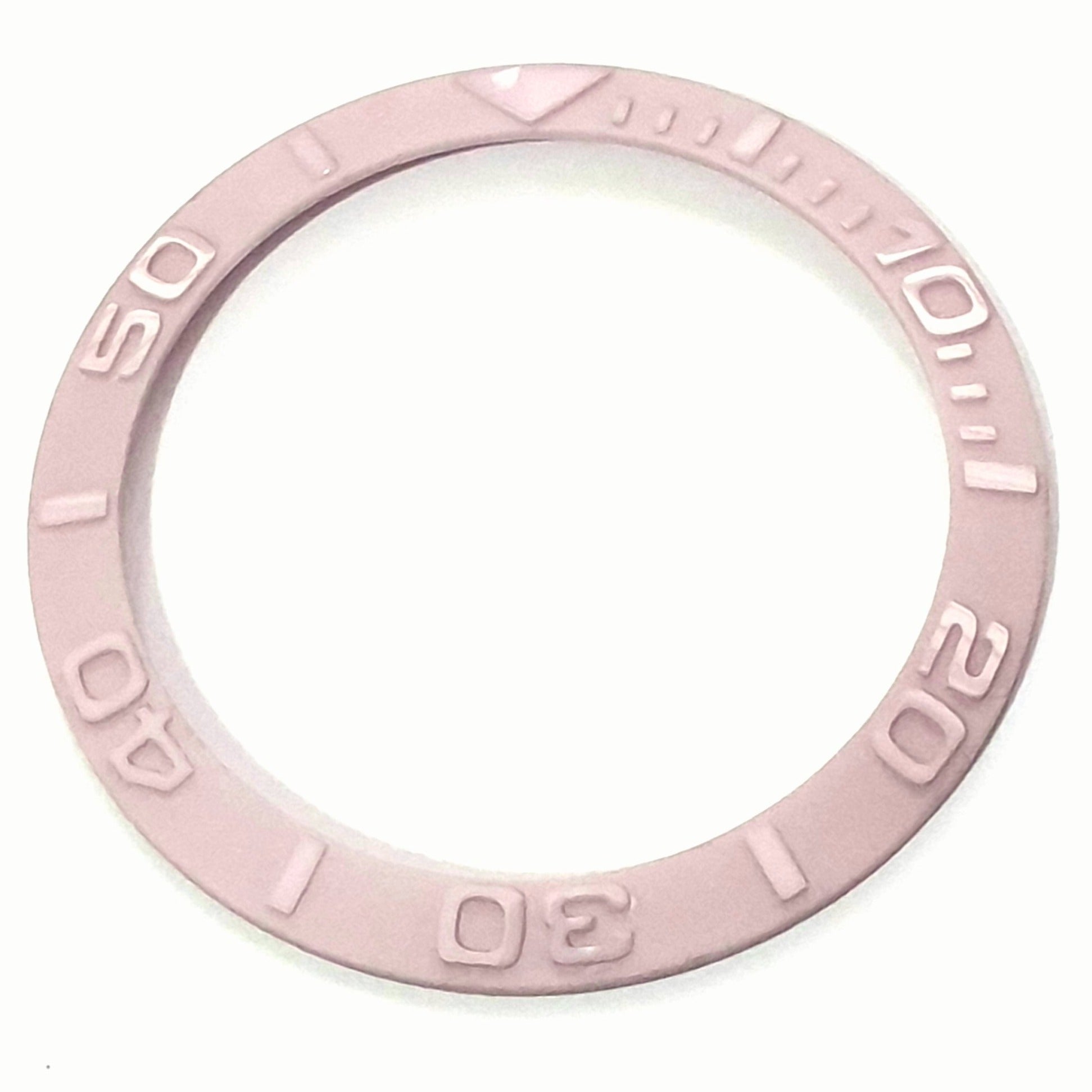 BZI002PK 38mm Pink Yachtmaster Style Sloped Ceramic Insert