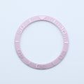 BZI002PK 38mm Pink Yachtmaster Style Sloped Ceramic Insert
