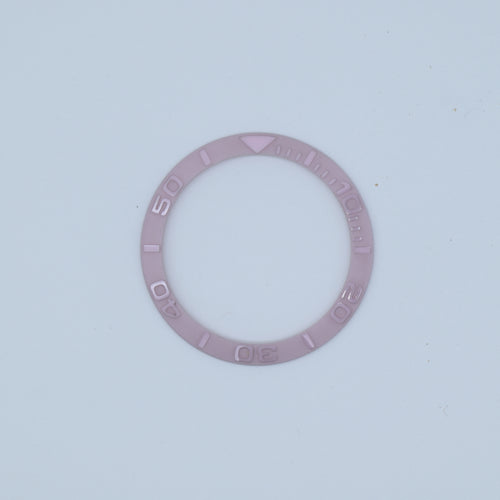 BZI002PK 38mm Pink Yachtmaster Style Sloped Ceramic Insert