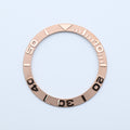 BZI002RG 38mm Rose Gold Yachtmaster Style Sloped Insert