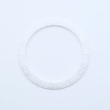 BZI002WH 38mm Ghost White Yachtmaster Style Sloped Insert