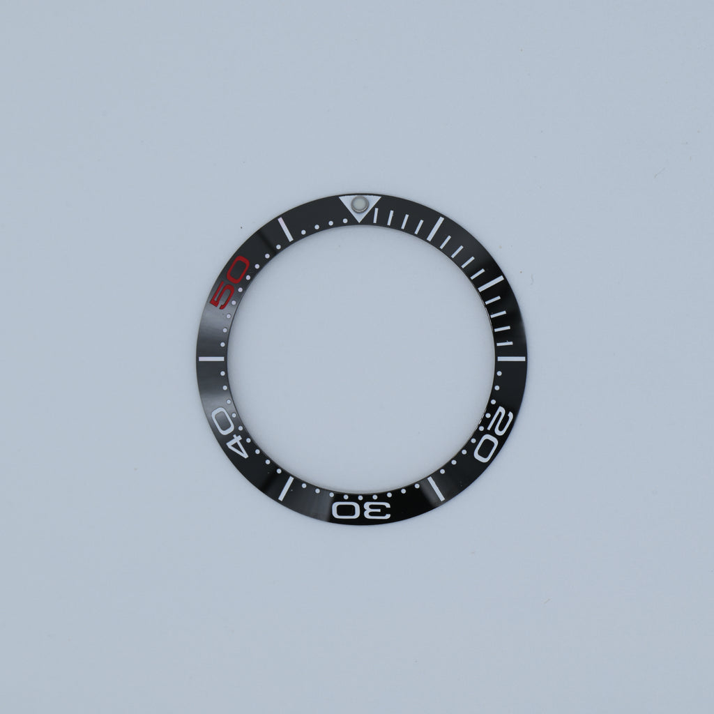 BZI005 38mm Black with Red 50 SMP Style Sloped Ceramic Insert
