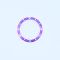 BZI006PU 38mm Metallic Purple Sub Style Sloped Aluminium Insert