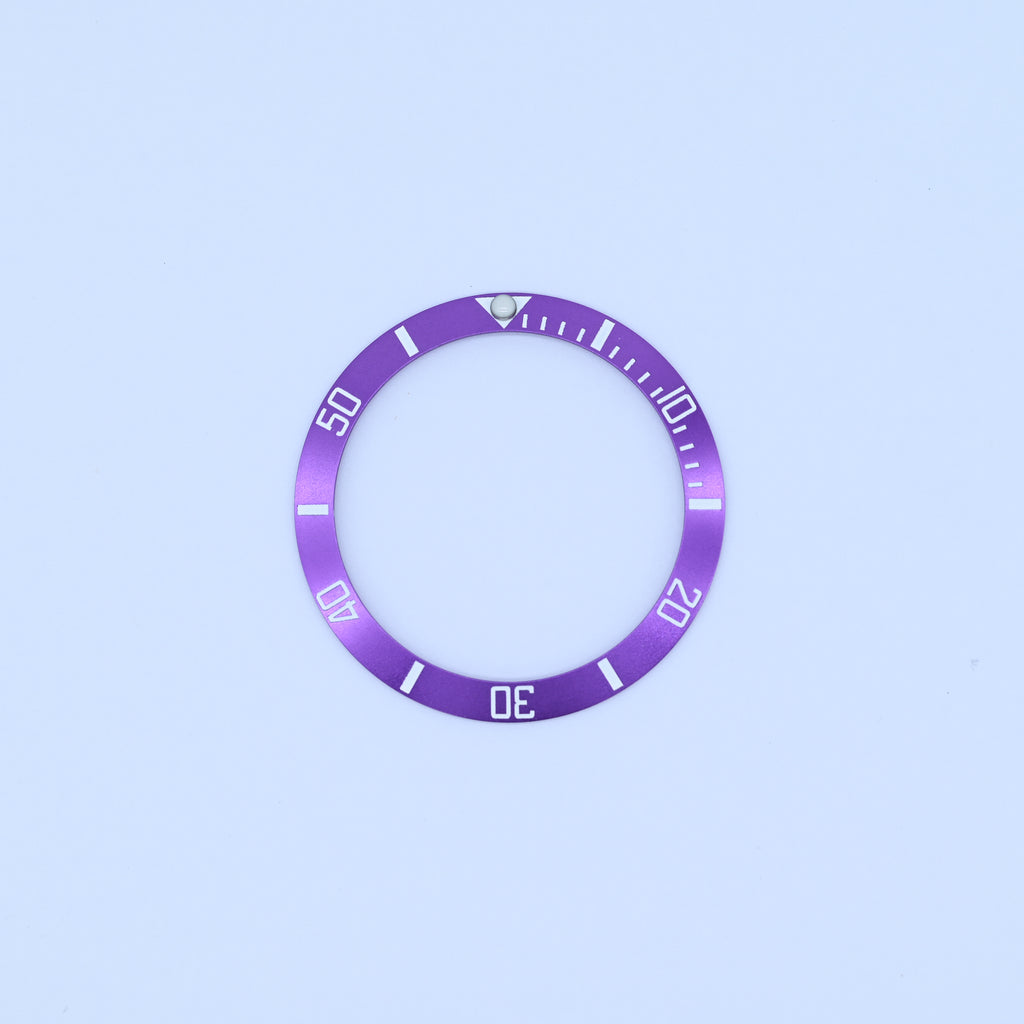 BZI006PU 38mm Metallic Purple Sub Style Sloped Aluminium Insert
