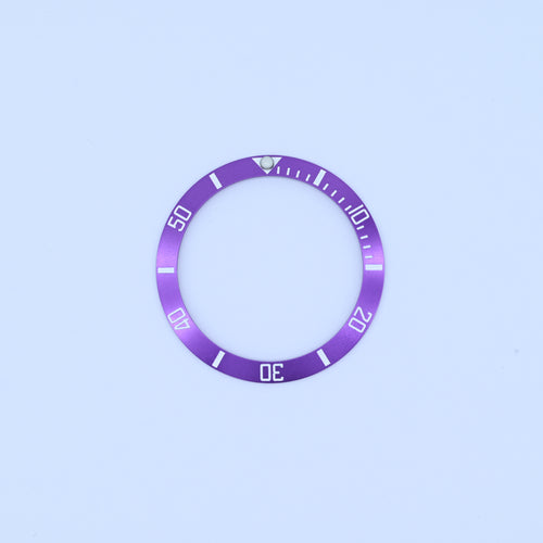 BZI006PU 38mm Metallic Purple Sub Style Sloped Aluminium Insert