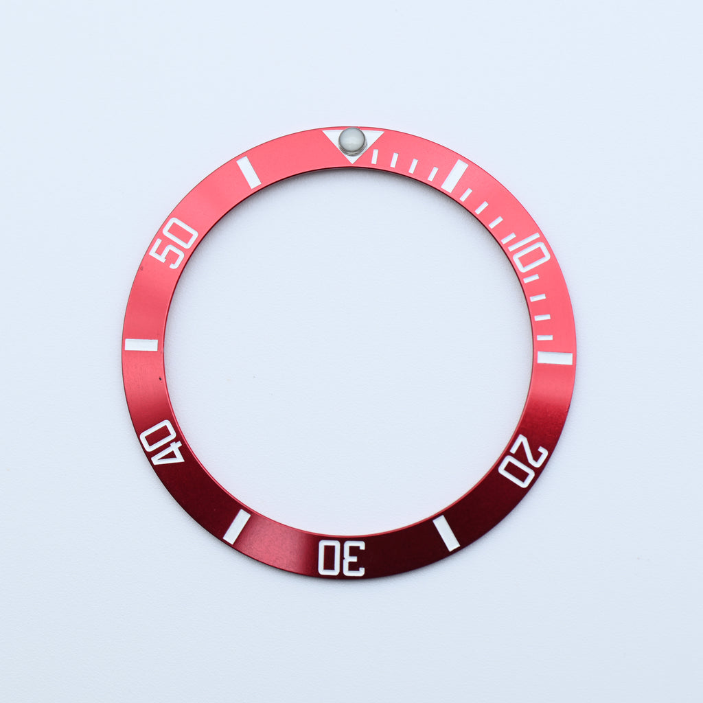 BZI006RD 38mm Red Sub Style Sloped Aluminium Insert