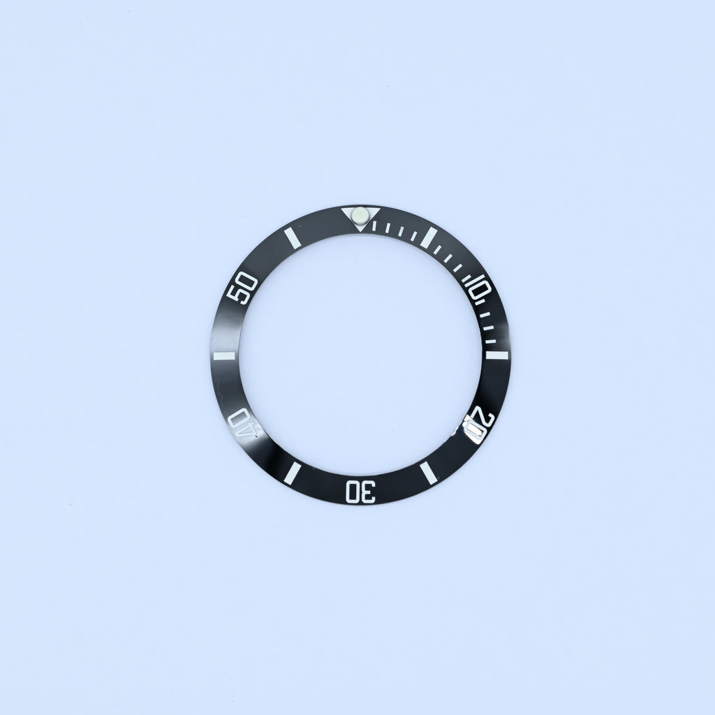 BZI007 38mm Sub Style Lumed Ceramic Insert - Black