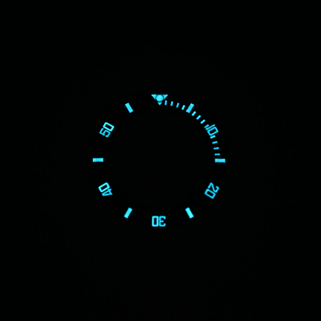 BZI007 38mm Sub Style Lumed Ceramic Insert - Black