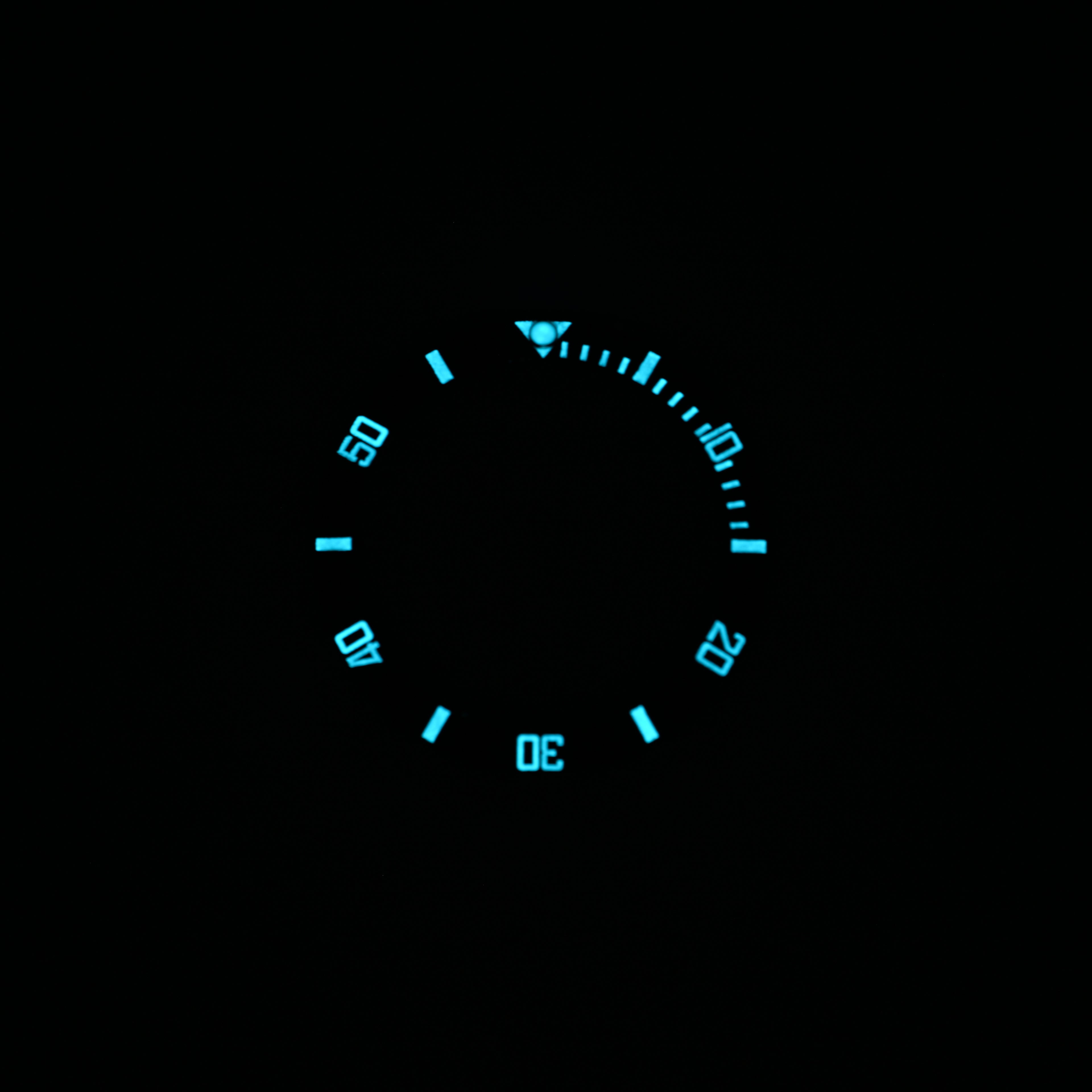 BZI007 38mm Sub Style Lumed Ceramic Insert - Blue