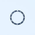BZI008AGMTGY 38mm Aged Matte Grey SUB Style Sloped Ceramic Insert