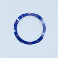 BZI008BLPU 38mm Blue with Purple Text SUB Style Sloped Ceramic Insert