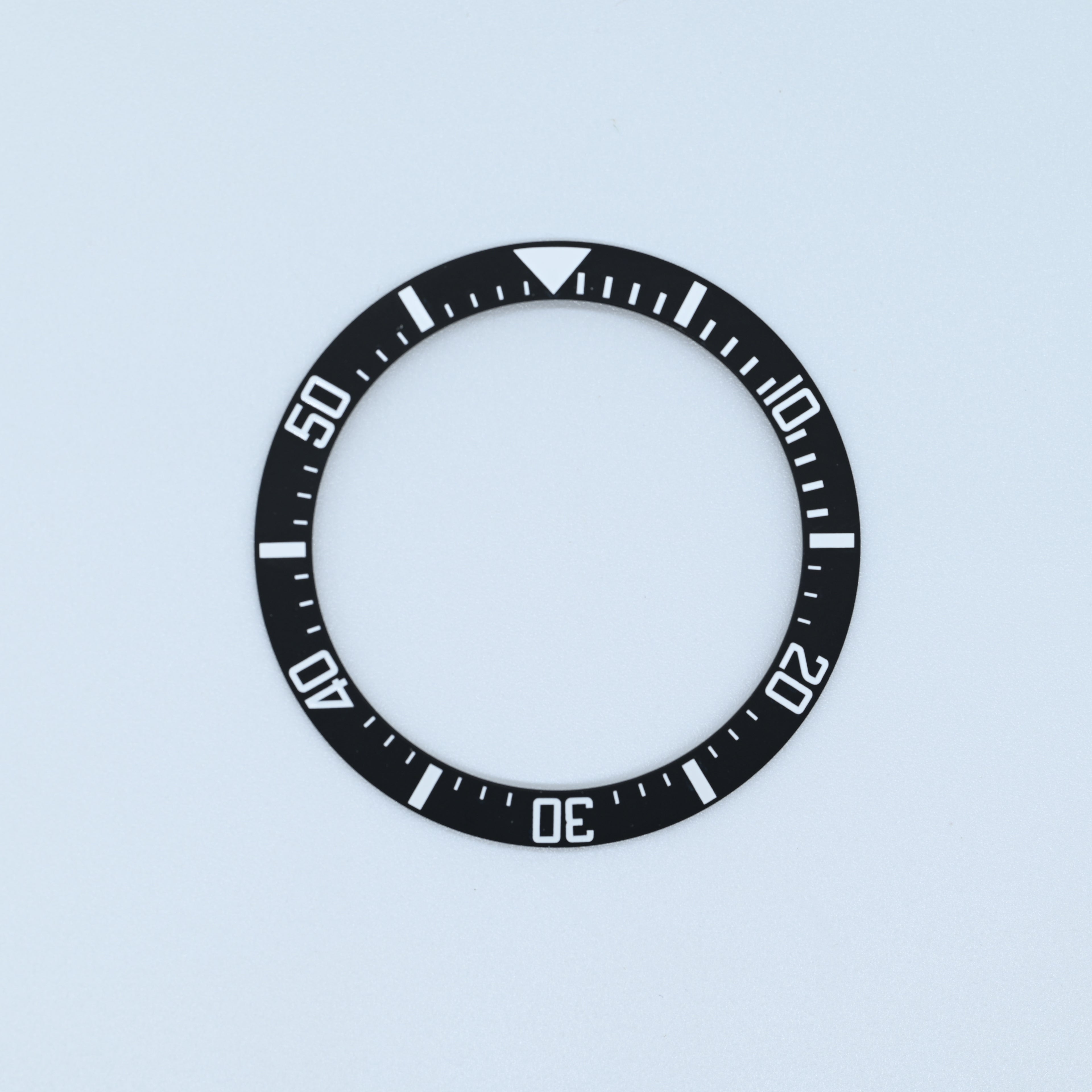 BZI008MTBK 38mm Matte Black SUB Style Sloped Ceramic Insert