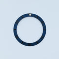 BZI008MTBL 38mm Matte Blue with Lume Pip SUB Style Sloped Ceramic Insert