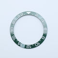 BZI009HUK 38mm Green with White Text "HULK" GMT Style Sloped Ceramic Insert