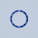 BZI016BLWH 38mm Blue with White Text SKX Style Flat Ceramic Insert