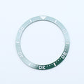 BZI016GRWH 38mm Green with White Text SKX Style Flat Ceramic Insert