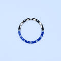 BZI017BAT 38mm Blue and Black with White Text "BATMAN" Dual Time Style Flat Ceramic Insert