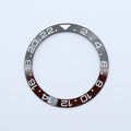 BZI019BKBR 38mm Black and Brown GMT Style Sloped Insert