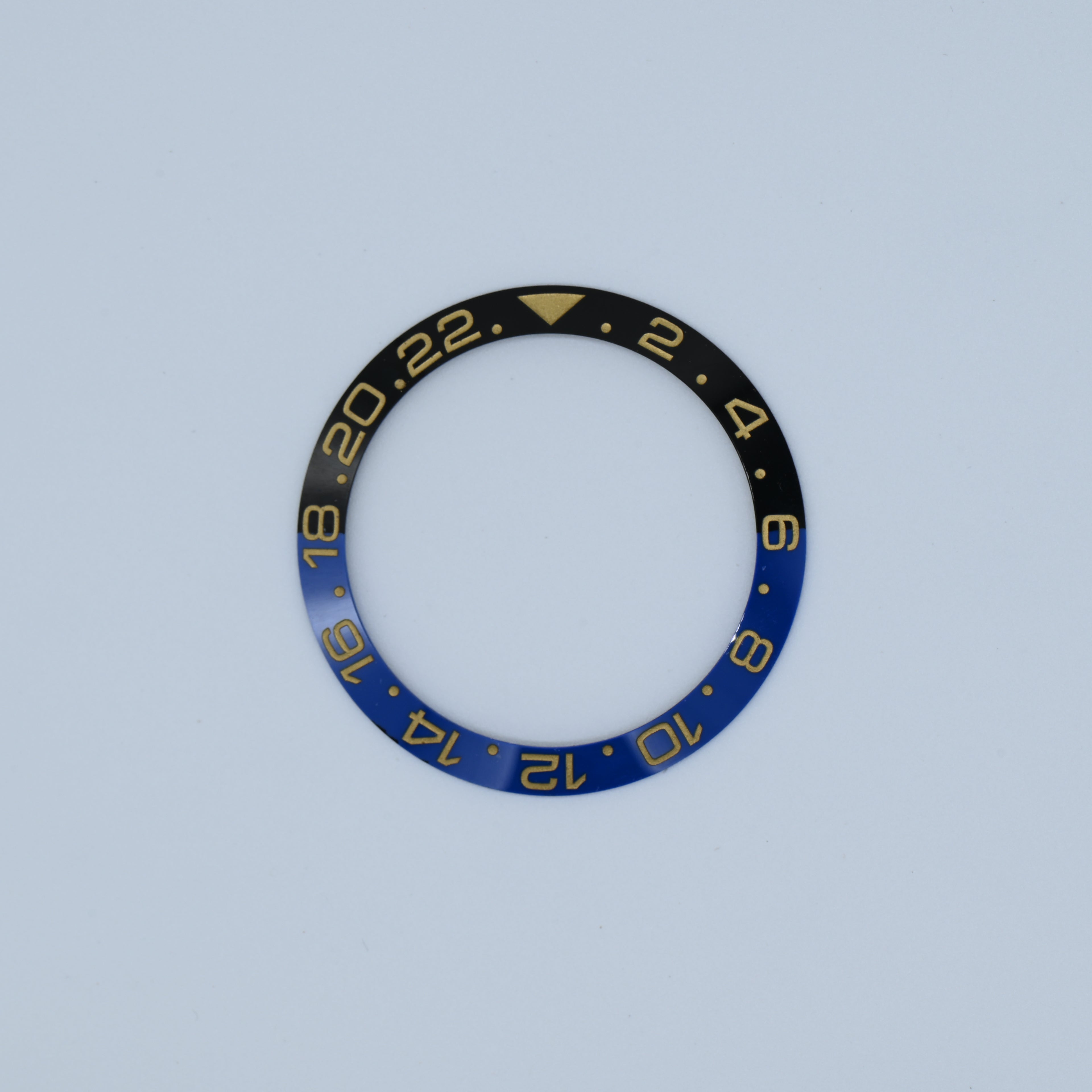 BZI019BTGD 38mm Batman with Gold Text GMT Style Sloped Insert