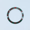 BZI019GR 38mm Green with Red Text GMT Style Sloped Insert