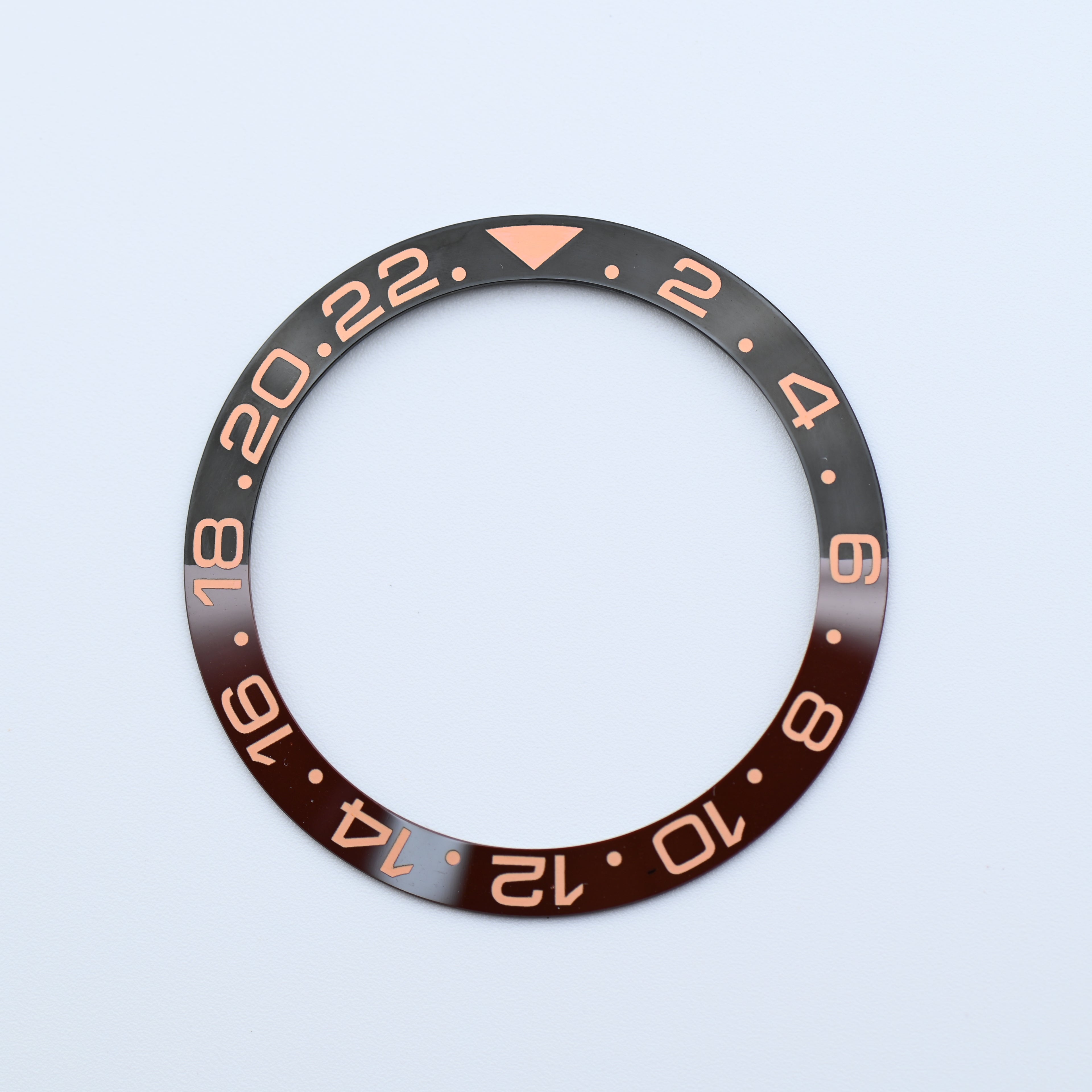 BZI019RTB 38mm "Rootbeer" GMT Style Sloped Insert