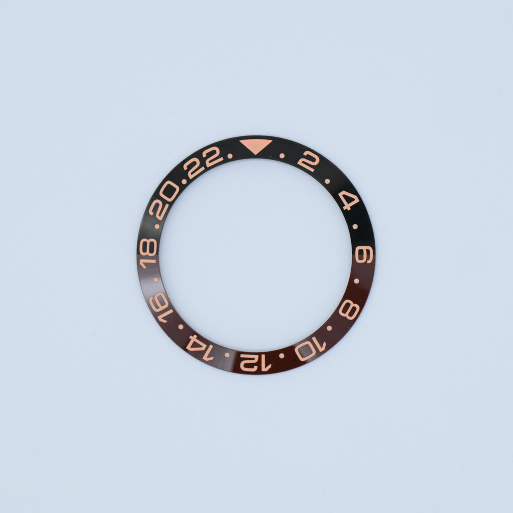 BZI019RTB 38mm "Rootbeer" GMT Style Sloped Insert