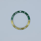 BZI019SPR 38mm Green and Yellow with White Text 'SPRITE" GMT Style Sloped Insert