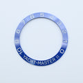 BZI026 38mm Blue with White Text YMII Style Sloped Ceramic Insert