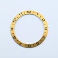 BZI035 38mm Gold Dual Time Sloped Steel Insert