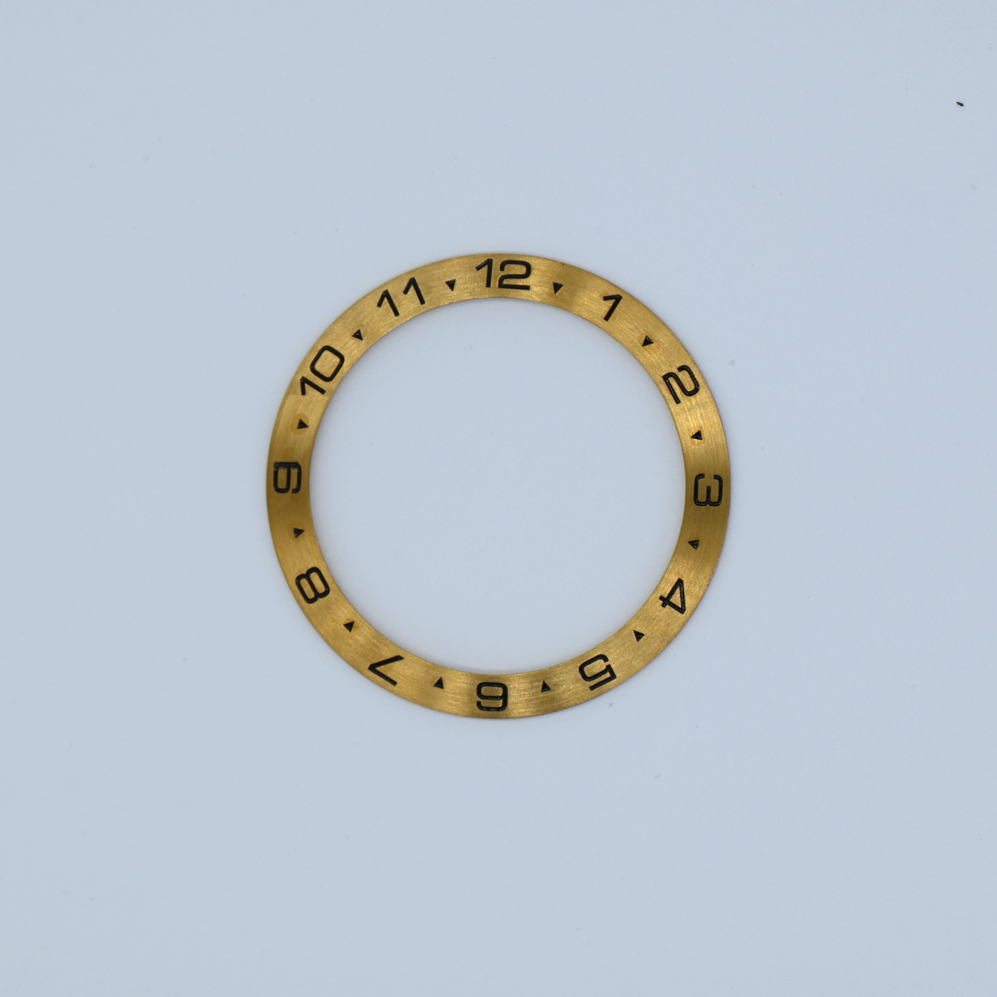 BZI035 38mm Gold Dual Time Sloped Steel Insert