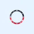 BZI041 38mm Dual Time Coke Black and Red Sloped Insert
