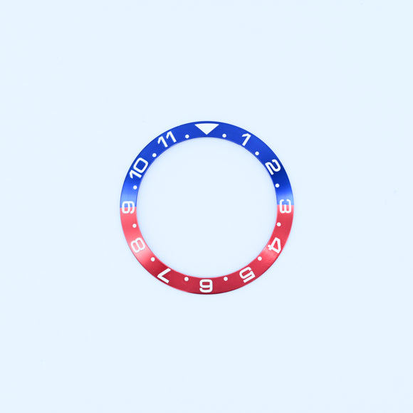 BZI041 38mm Dual Time Pepsi Blue and Red Sloped Insert