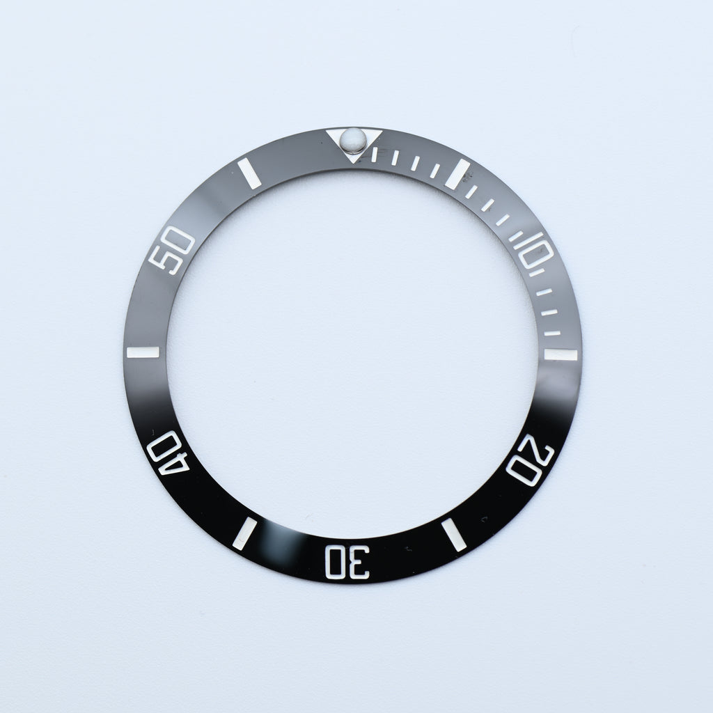 BZI045 38mm Classic Sub Style Black Sloped Ceramic Insert