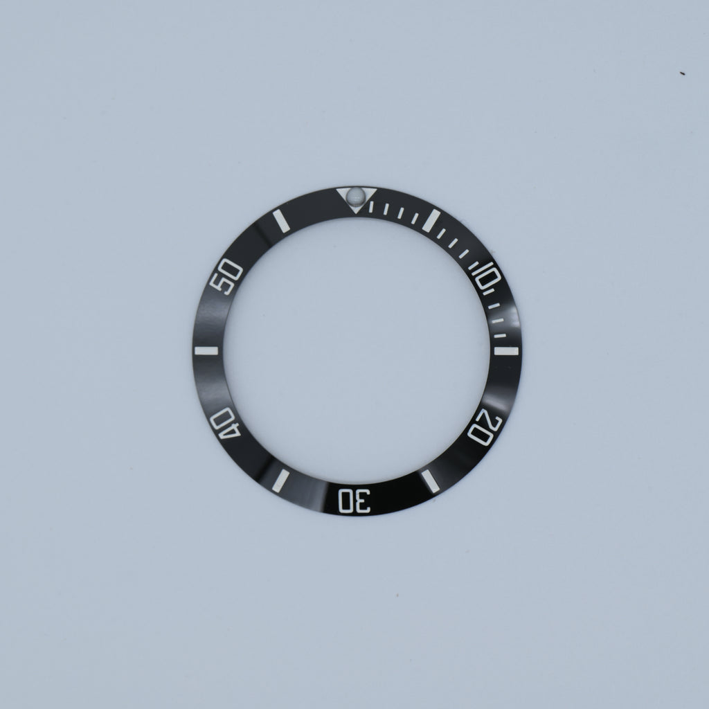 BZI045 38mm Classic Sub Style Black Sloped Ceramic Insert