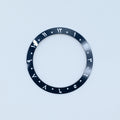 BZI052 38mm Aegean Blue Arabic Dual-Time Sloped Ceramic Insert