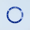 BZI054 38mm Blue Arabic Dual-Time Sloped Ceramic Insert