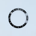 BZI056 38mm Black Arabic Dual-Time Sloped Ceramic Insert