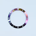 BZI058 38mm Polished Oil Slick Dual-Time Sloped Insert