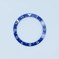BZI064 38mm Blue Dual-Time Sloped Ceramic Insert