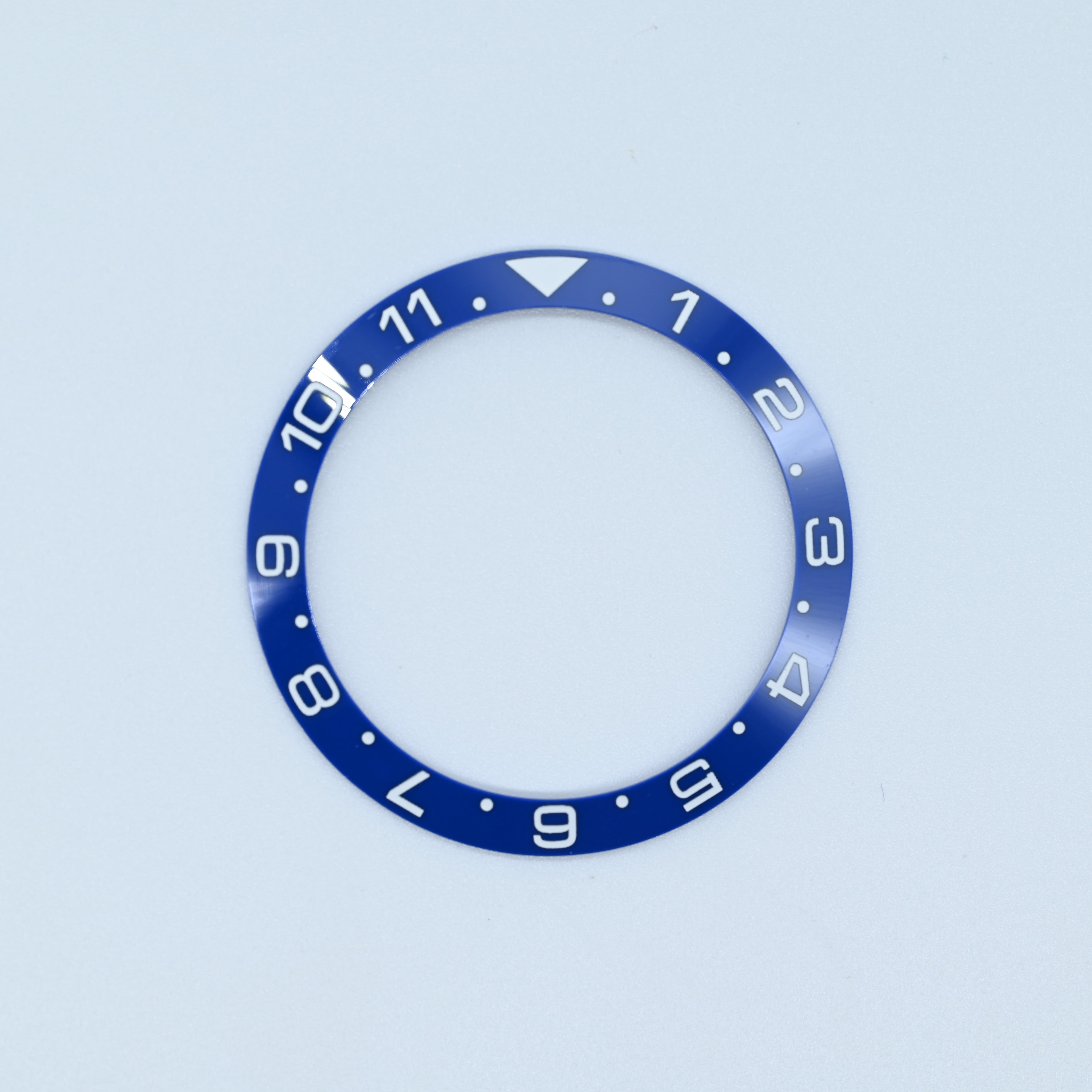 BZI064 38mm Blue Dual-Time Sloped Ceramic Insert