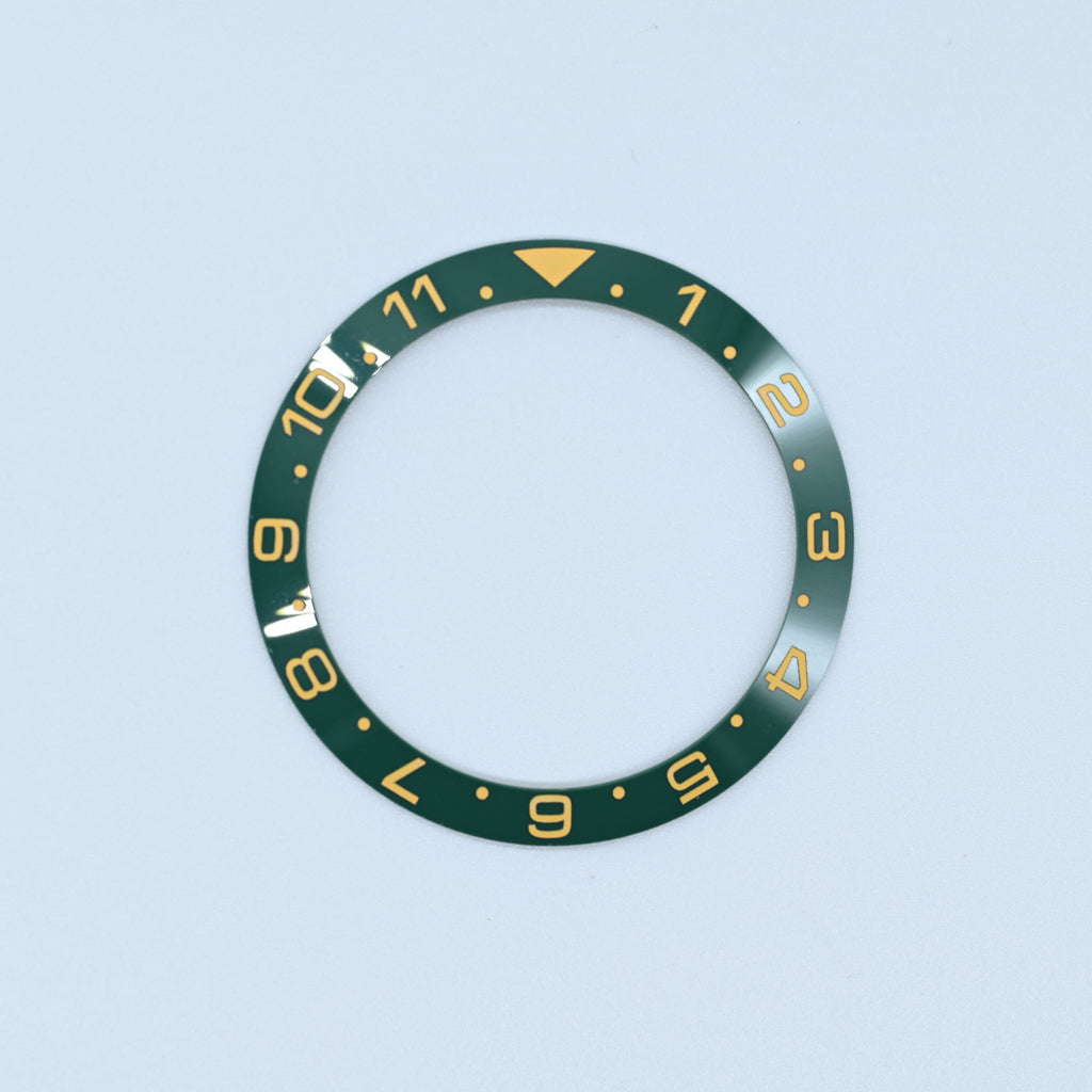 BZI065 38mm Green Dual-Time Sloped Ceramic Insert