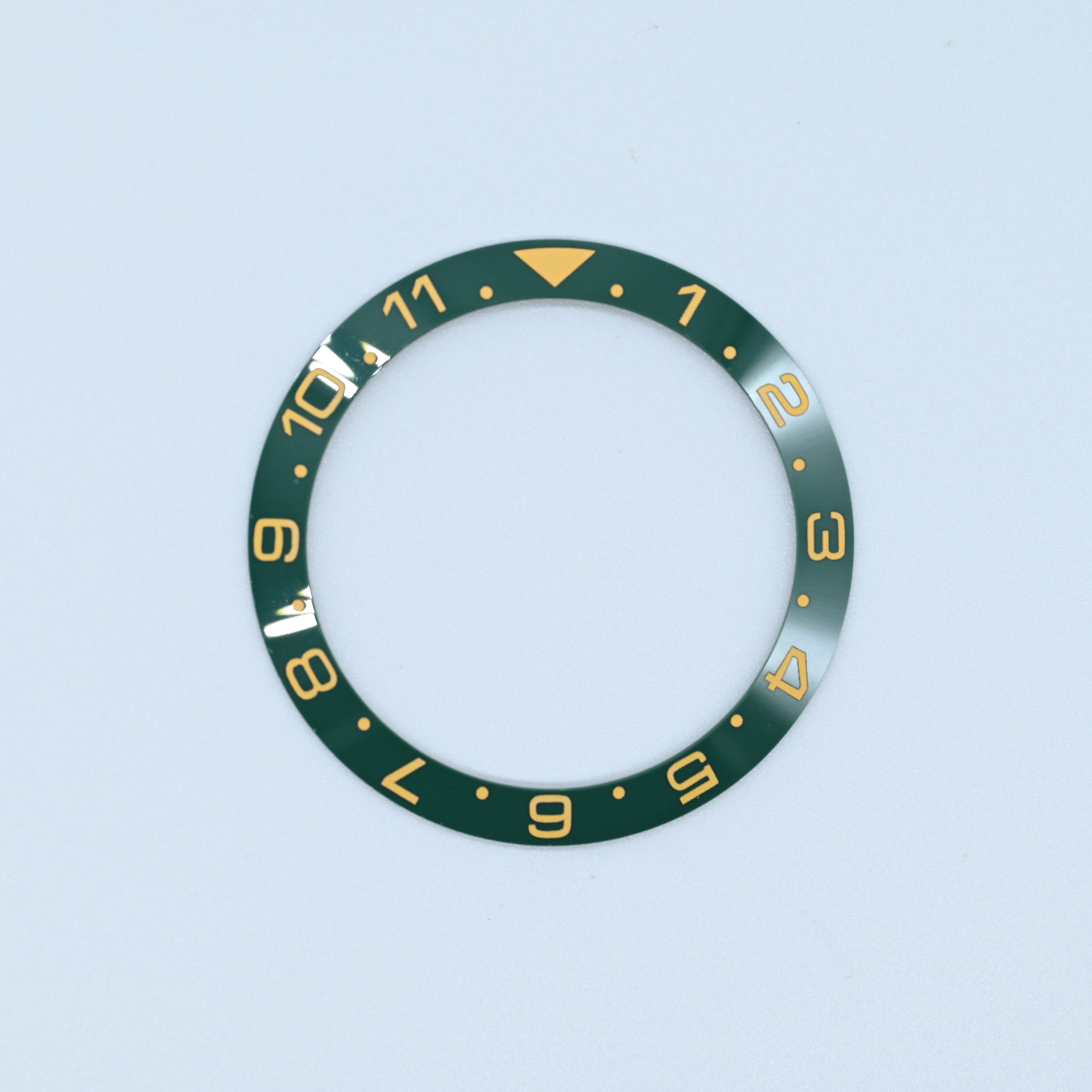 BZI065 38mm Green Dual-Time Sloped Ceramic Insert