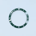 BZI065 38mm Green Dual-Time Sloped Ceramic Insert