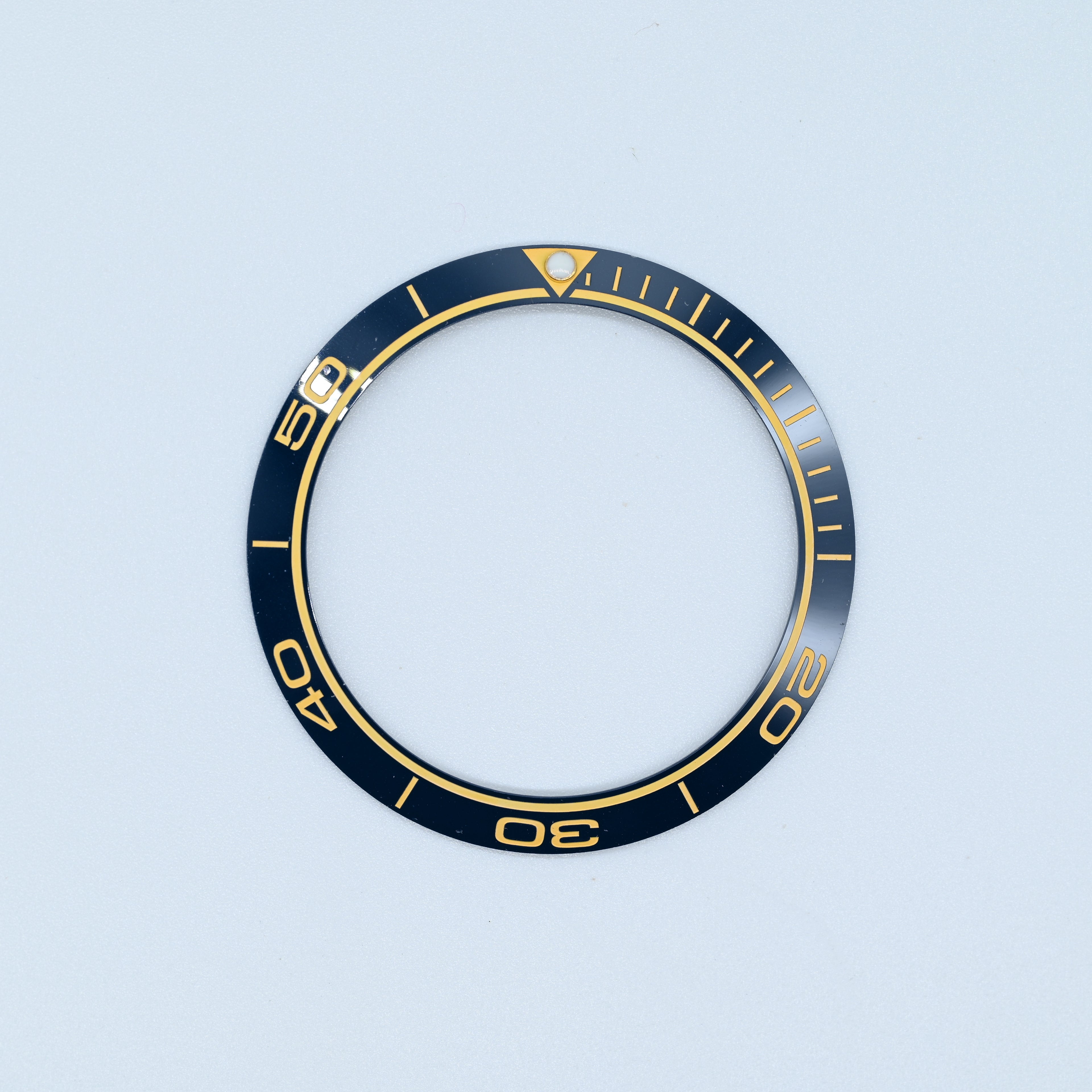 BZI074 38mm PO Style Aegean Blue Sloped Insert