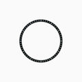 CHR001 Black Brass with White Ticks Chapter Ring for SKX007 / SKX009 / SRPD