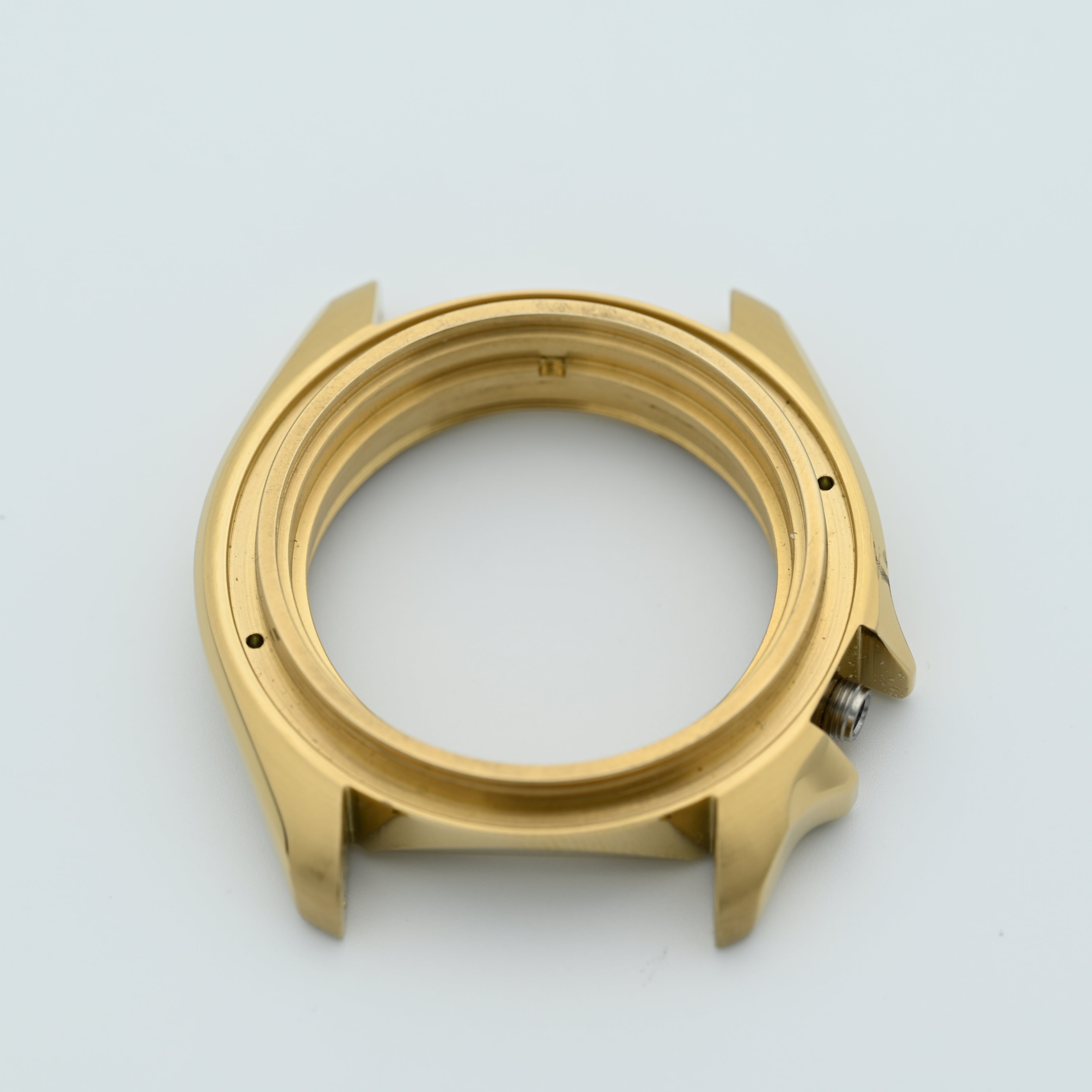 Gold SKX Style Polished Case With Case Back - CAS001