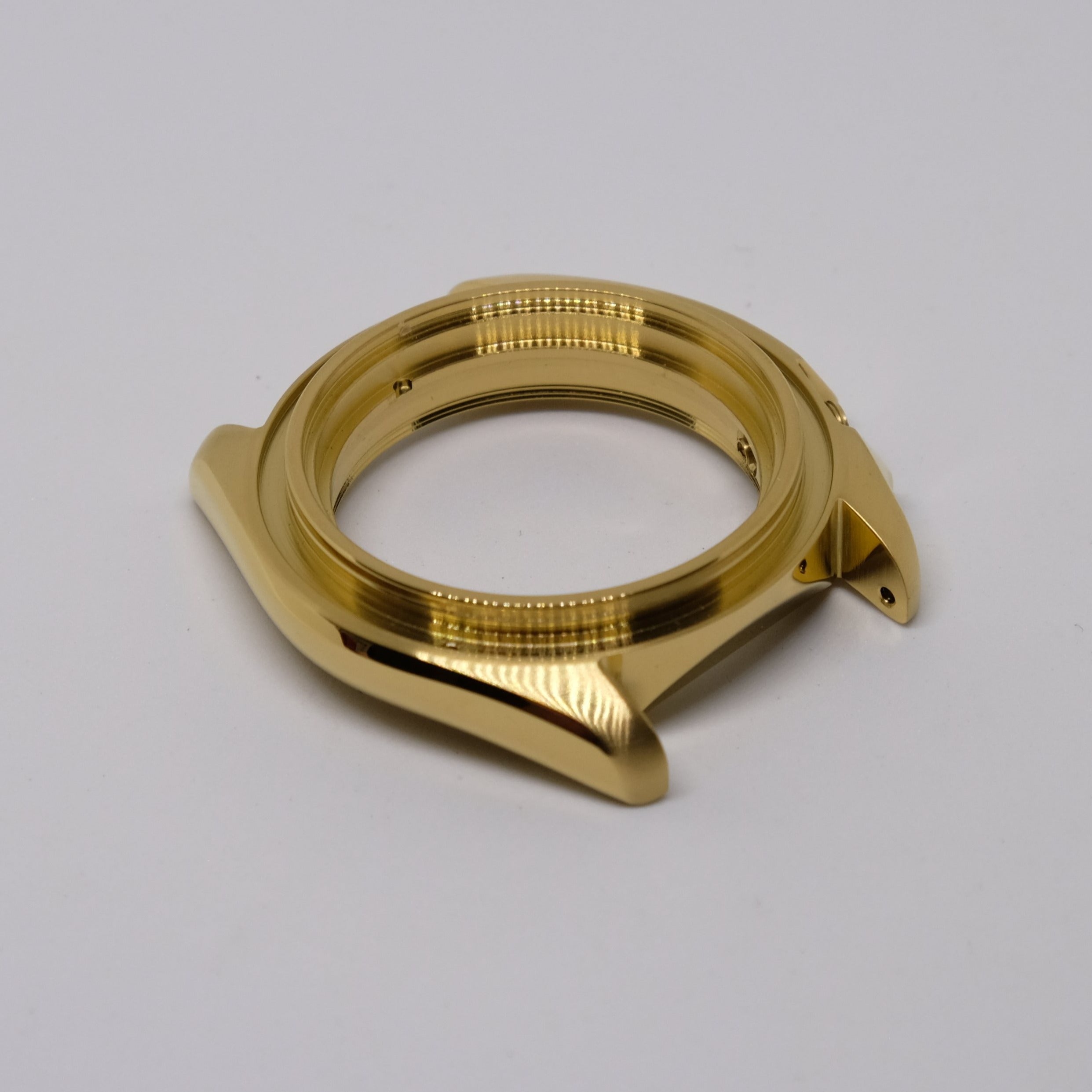 Gold SKX Style Polished Case With Case Back - CAS001