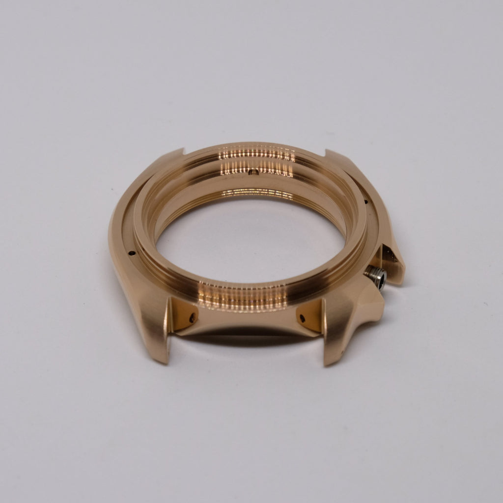 CAS001 Rose Gold SKX Style Polished Case with Case Back