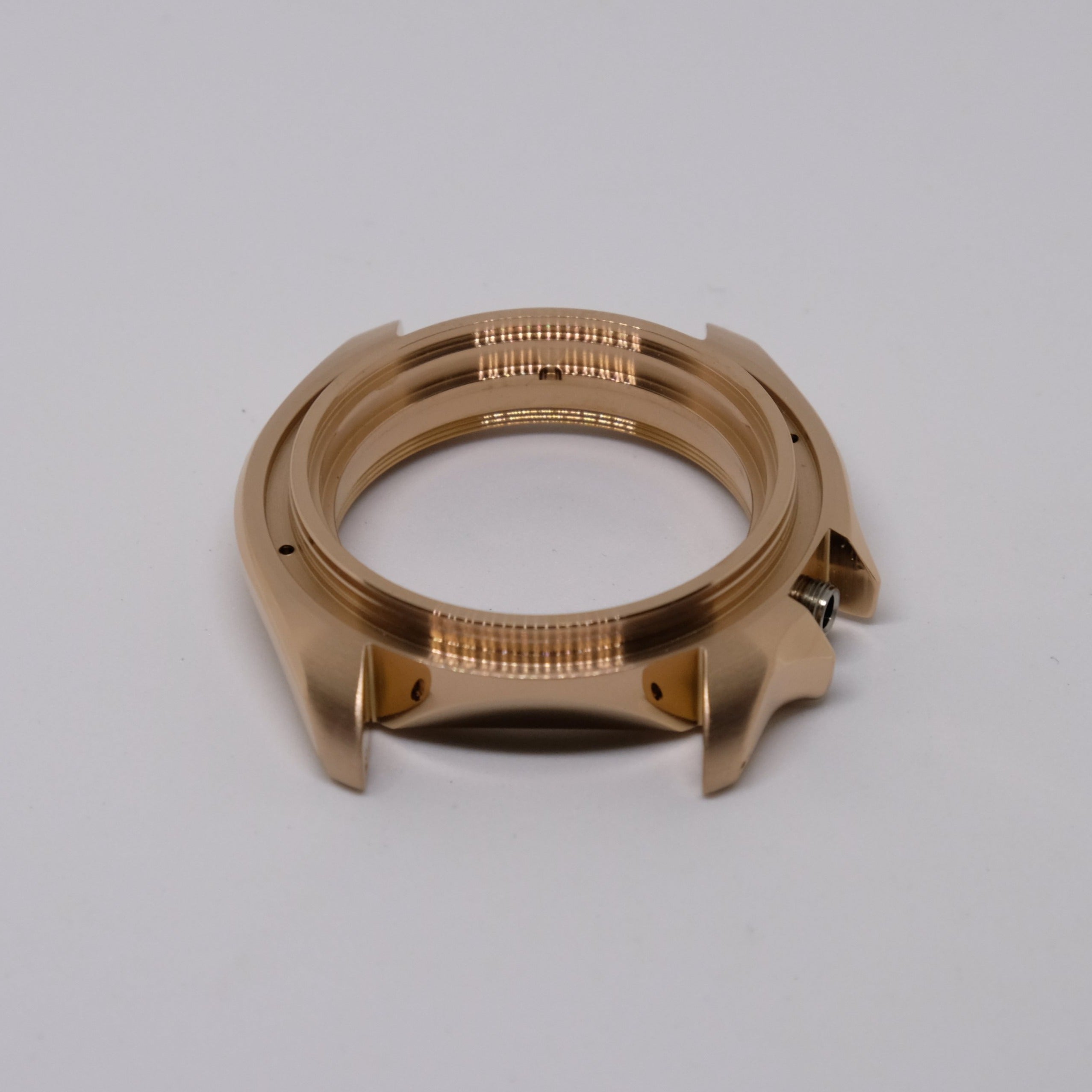 CAS001 Rose Gold SKX Style Polished Case with Case Back