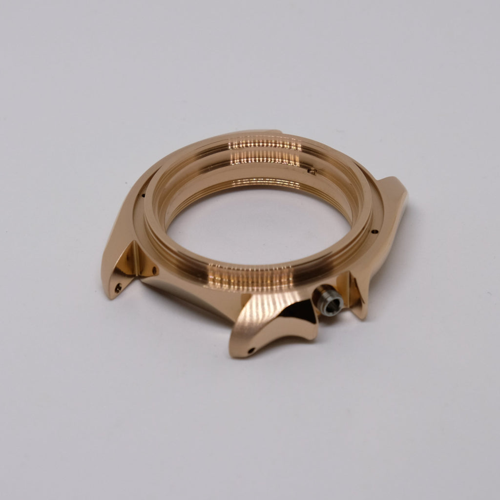 CAS001 Rose Gold SKX Style Polished Case with Case Back